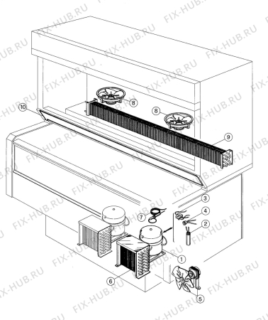 Взрыв-схема холодильника Electrolux SAMBA180AP - Схема узла Functional parts