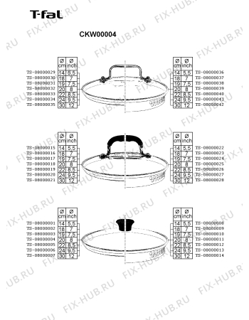 Схема №1 CKW00004 с изображением Котелка Seb TS-08000039