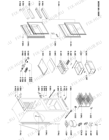 Схема №1 CLC282 (F090388) с изображением Наставление для холодильника Indesit C00346499