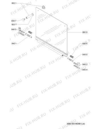 Схема №1 AKT 703 IX с изображением Шланг для духового шкафа Whirlpool 481253049437