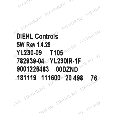 Модуль управления для плиты (духовки) Bosch 12018123 в гипермаркете Fix-Hub