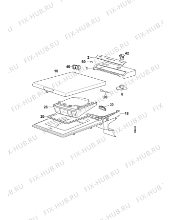 Взрыв-схема стиральной машины Zanussi TL624 - Схема узла Command panel 037