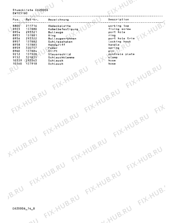 Схема №6 EW105160 с изображением Корпус диспенсера для стиралки Bosch 00099147