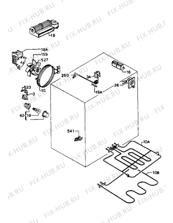 Взрыв-схема плиты (духовки) Zanussi BMCW441 - Схема узла Electrical equipment