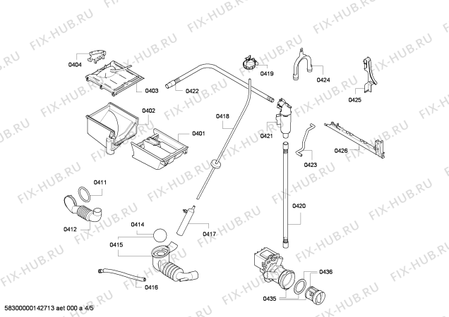 Взрыв-схема стиральной машины Bosch WAE32373EX Bosch Maxx 6 VarioPerfect - Схема узла 04