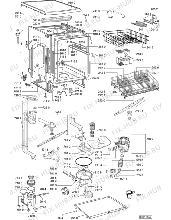Схема №2 ADP 6630 PC с изображением Панель для посудомойки Whirlpool 480140101604