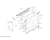 Схема №4 HB78R570S с изображением Фронтальное стекло для плиты (духовки) Siemens 00474148