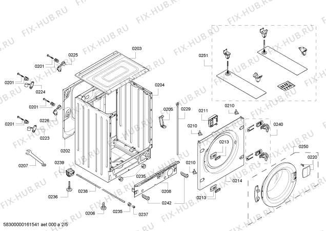 Схема №3 W5420X0GB NEFF с изображением Панель управления для стиралки Bosch 00667404
