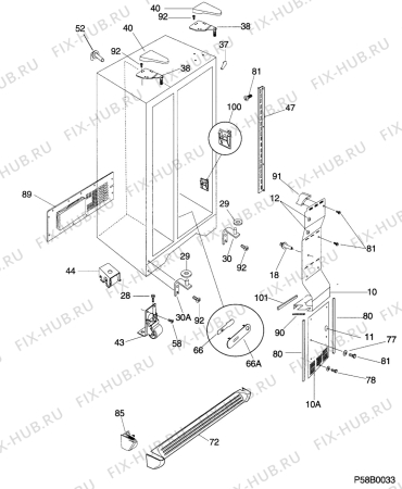 Взрыв-схема стиральной машины Kelvinator KIF26PMEW0 - Схема узла C10 Cabinet