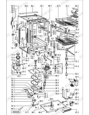 Схема №2 GSI 4953 TK-SW с изображением Обшивка для посудомоечной машины Whirlpool 481245379806