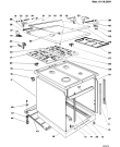 Схема №5 G640E4WR (F018000) с изображением Дверь (стекло) духовки для духового шкафа Indesit C00054704