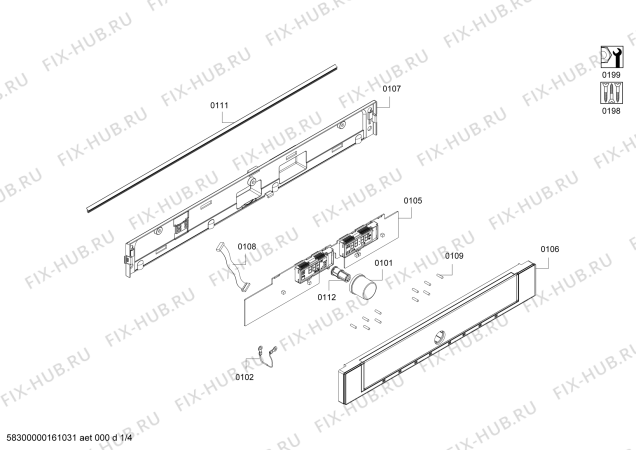 Схема №3 3WG459XI с изображением Дверь для электропечи Bosch 00770990