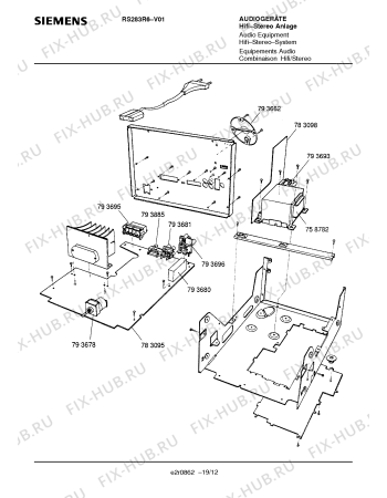 Схема №9 RS283R6 с изображением Кнопка для жк-телевизора Siemens 00758779