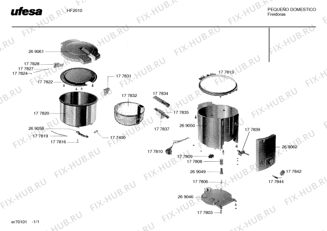 Схема №1 HF2010 с изображением Рефлектор для тостера (фритюрницы) Bosch 00177822