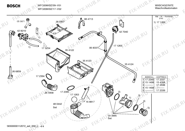 Схема №1 WFO206KBZ с изображением Панель управления для стиралки Bosch 00446631
