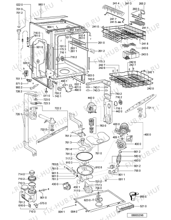 Схема №1 ADG 9572 с изображением Блок управления для посудомойки Whirlpool 481221479082