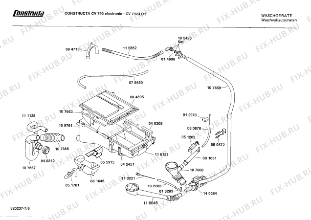Взрыв-схема стиральной машины Constructa CV7923 CV7923 Elektronik - Схема узла 06