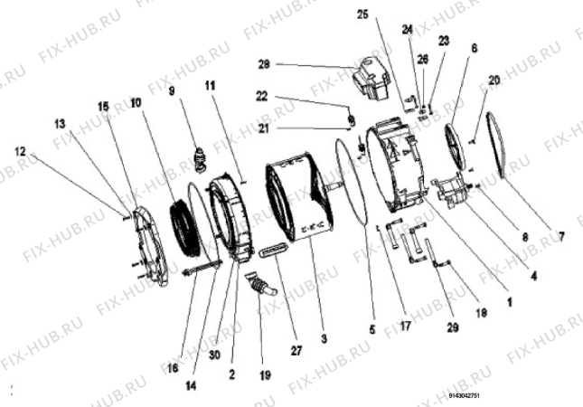 Взрыв-схема стиральной машины Zanussi ZFV605 - Схема узла Functional parts 267