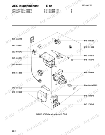 Схема №1 LAVREGINA 1400W с изображением Криостат для стиральной машины Aeg 8996452446108