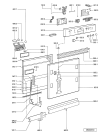 Схема №2 ADG 8527 NB с изображением Панель для электропосудомоечной машины Whirlpool 481245373182