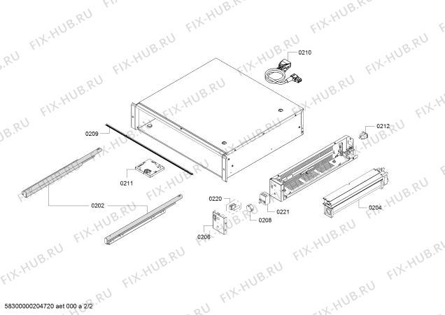 Схема №1 N21H40N3 с изображением Набор винтов для плиты (духовки) Bosch 00626624