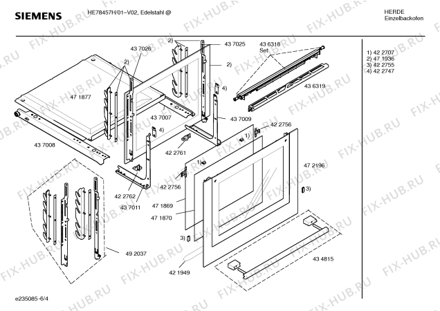 Схема №2 HE784670 IC3 с изображением Дисплейный модуль для плиты (духовки) Siemens 00492323