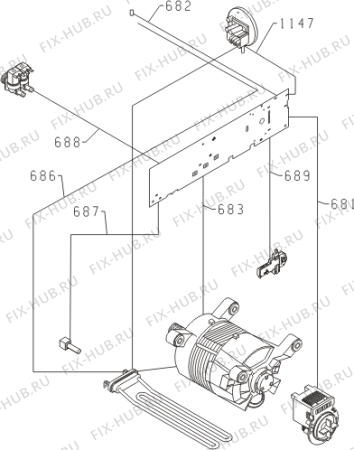 Схема №3 W62X1 (399485, PS10/13060) с изображением Обшивка для стиральной машины Gorenje 349466