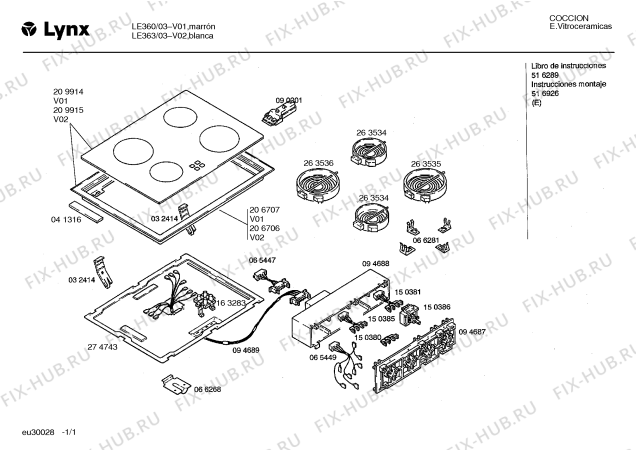 Схема №1 LYEV1120 с изображением Стеклокерамика для плиты (духовки) Bosch 00209915