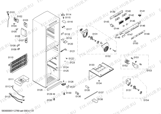 Схема №2 KGF25241TI с изображением Дверь для холодильника Bosch 00242528