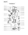 Схема №1 KT406550/5CA с изображением Покрытие для электрокофеварки Krups MS-622462