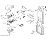 Схема №4 BD3057B3SN с изображением Крышка для холодильной камеры Bosch 00748957