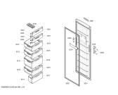 Схема №3 4GV14B10 с изображением Дверь для холодильной камеры Bosch 00245606