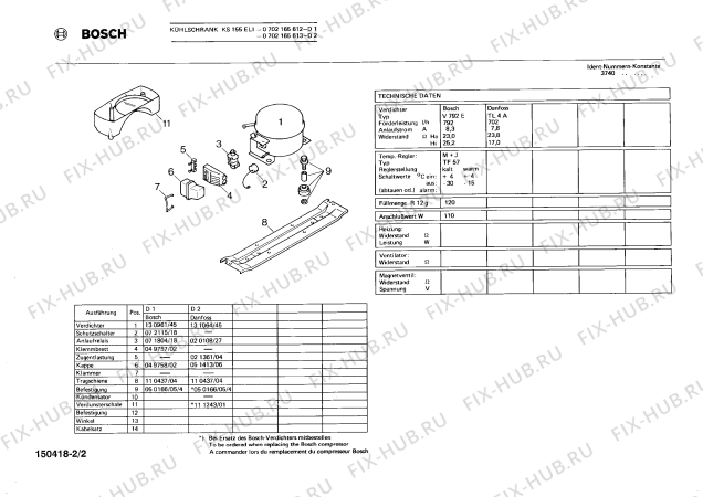 Взрыв-схема холодильника Bosch 0702165612 KS155ELI - Схема узла 02