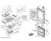 Схема №2 KGN46AW20 с изображением Дверь для холодильной камеры Bosch 00247554