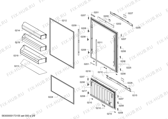 Схема №5 B36IT71SN с изображением Зажим для холодильника Bosch 00603971