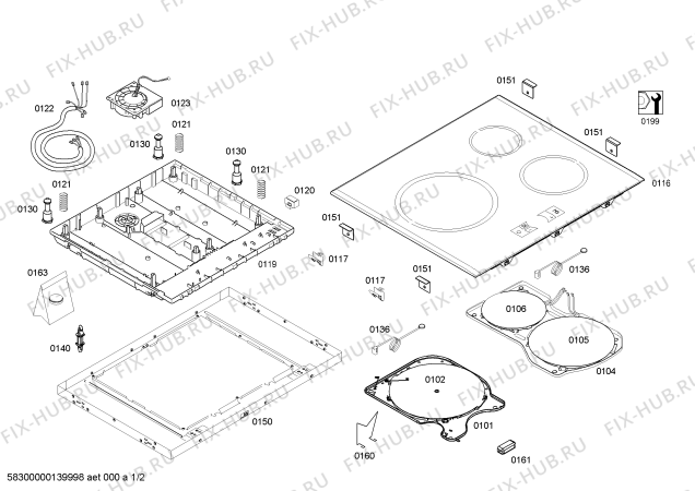 Схема №1 3EB815L BA.3I.60.SQ.28S.X.Bis с изображением Модуль управления для духового шкафа Bosch 00674994