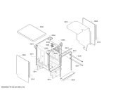 Схема №6 SR26T294EU с изображением Передняя панель для посудомойки Siemens 00749207