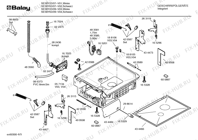 Схема №4 SE5BY23 с изображением Ручка выбора программ для посудомоечной машины Bosch 00418559