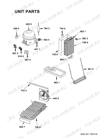 Схема №8 KRSC 9010/I с изображением Вставка для холодильника Whirlpool 481255028009