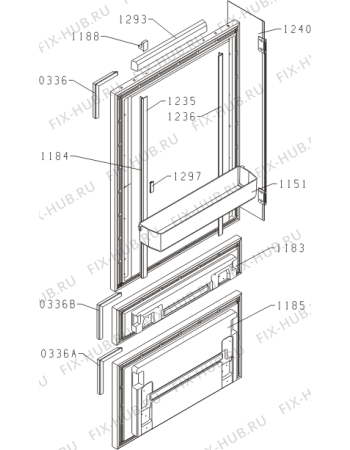Взрыв-схема холодильника Asko RF2826S (452843, HZLF3877) - Схема узла 02
