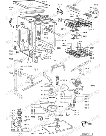 Схема №1 GSFS PRESTIGE с изображением Микромодуль для электропосудомоечной машины Whirlpool 481221838535