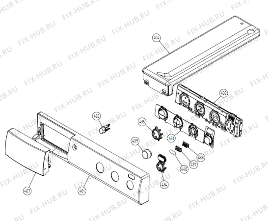 Схема №1 T722C TW   -Titanium (900002542, TD25.3) с изображением Декоративная панель для стиралки Gorenje 266579