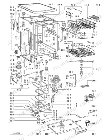 Схема №2 ADP 5640 WH с изображением Микромодуль для посудомойки Whirlpool 481221478683