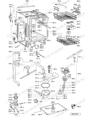 Схема №2 GSU 5639 WS с изображением Панель для посудомойки Whirlpool 481245373142