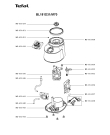 Схема №1 KB181D11/M70 с изображением Крышка для чаши для блендера (миксера) Krups MS-651450