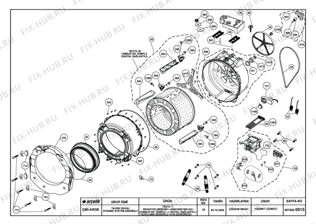 Схема №7 BLOMBERG WAF 7200 A (7121682100) с изображением Инструкция по обслуживанию для стиралки Beko 2810540570