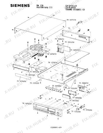 Взрыв-схема аудиотехники Siemens RW726 - Схема узла 04