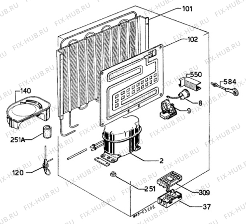 Взрыв-схема холодильника Unknown RW543G - Схема узла C10 Cold, users manual