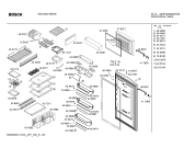 Схема №3 KSU45621ME с изображением Дверь для холодильной камеры Bosch 00245142