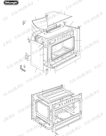 Схема №3 DEF909GW с изображением Всякое для духового шкафа DELONGHI 6300088